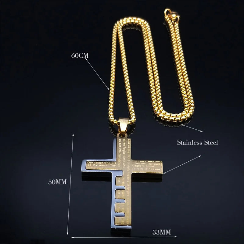 Astra™-The Lord's Prayer Cross Necklace