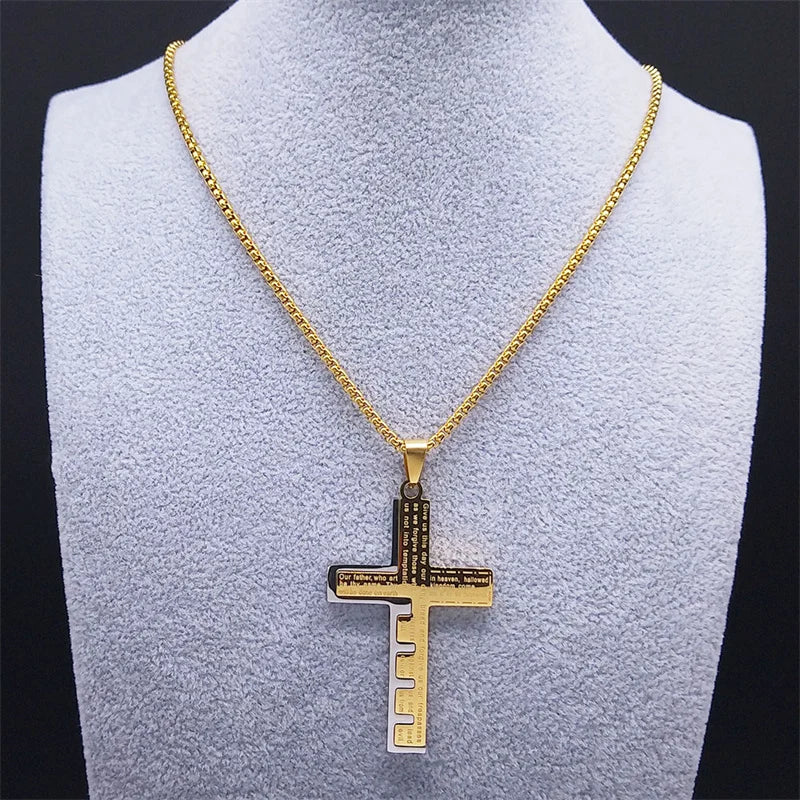 Astra™-The Lord's Prayer Cross Necklace